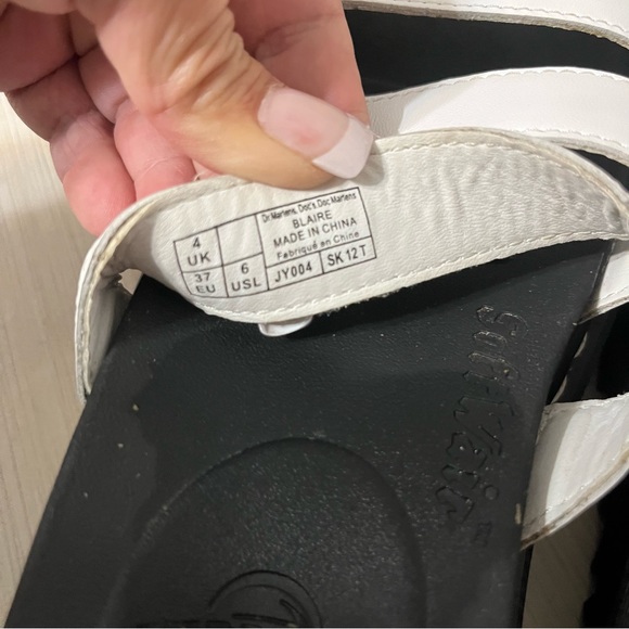 Dr Martens Blaire White Chunky Gladiator Platform Sandal Ankle Straps 6 - Picture 5 of 13